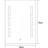 Inter Ceramic ogledalo Eka LED 50x70 cm bijelo | shoptok.hr