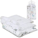 Interbaby Tetra pelene Panda Sivo 80x80 - 3 kom | shoptok.hr
