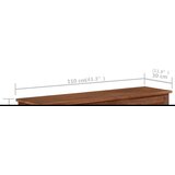vidaXL kutija za pohranu 110 x 30 x 40 cm od masivnog drva manga | shoptok.hr