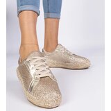Gemre Golden women's espadrilles decorated with glitter Taredo | shoptok.hr