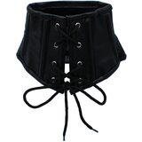 Kiotos Leather Lace-Up Corset Collar Black Cijene