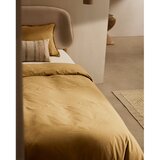 Kave Home Gorčično rumena posteljnina za zakonsko posteljo/podaljšana iz bombažnega perkala 260x240 cm Sifinia – | Shoptok.si