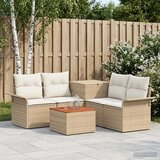 Set sofe 6 kom. 4-Broj sjedala Bež i krem bijela | shoptok.hr