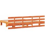  Krevetna konstrukcija Smeđa 200 x 200 cm Čvrsto borovo drvo | shoptok.hr