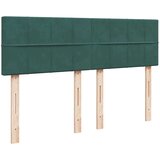  Otomanski krevet s madracem&amp LED tamnozeleni 140x200cm baršun | shoptok.hr