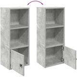  Regal za knjige boja betona 31x24x77 cm konstruirano drvo | shoptok.hr