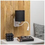  Brilagi - LED zidna lampa NUBILA 1xE27/25W/230V + LED/3W bela/crna | Eponuda.com