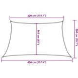  Jedro za zaštitu od sunca 160 g/m² bež 3/4 x 2 m HDPE | shoptok.hr