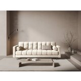 Cosmopolitan Design Kremno bela žametna raztegljiva sedežna garnitura s prostorom za shranjevanje 222 cm Bali – | Shoptok.si