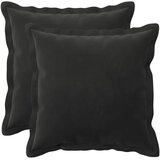  Jastuk s jastukom HOUTEN 2 kom. Crna Baršun - Crna 45 x 45 cm 2 | shoptok.hr