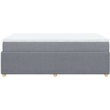 vidaXL Boxspring postelja z vzmetnico svetlo siva 120x190 cm blago | Shoptok.si