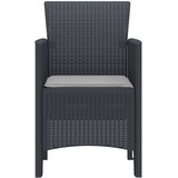  Vrtna stolica 4 kom. Antracit Polipropilen | shoptok.hr