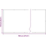  Balcony ekran Smeđa 110 x 700 cm Oxford tkanina | shoptok.hr