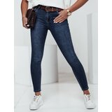 DStreet Spodnie damskie BELTZEN skinny z paskiem jeansowe Cijene