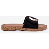 Boto Flat Women's Sandals With Decorative Detail Black Nellodra | shoptok.hr