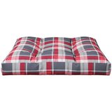  Jastuk za palete crveni karirani 70 x 70 x 12 cm od tkanine | shoptok.hr