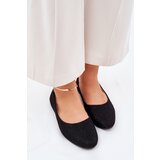 Boto Women's Flat Ballet Shoes With Glitter Black Tatorelis Cijene