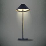 Kelu Liberty lampa, aluminijska stolna svjetiljka s crnom baterijom od 3W | shoptok.hr