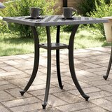 vidaXL Vrtna miza črna 53x53x53 cm liti aluminij | Shoptok.si