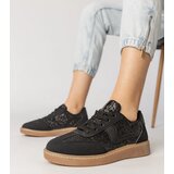 Gemre Black women's sneakers decorated with glitter Likana Cene