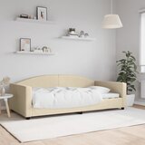  Dnevni krevet krem 100 x 200 cm od tkanine | shoptok.hr