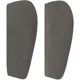  Vzglavje z ušesi temno siv 93x23x78/88 cm žamet, (20953360) | Shoptok.si