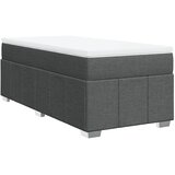 Maison Chic Box spring postelja - Vzmetna postelja z vzmetnico temno siva 90x190 cm blago SL24023, (21891585) Cene
