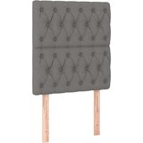 Box spring postelja z vzmetnico temno siva 80x200 cm blago, (20790467) | Shoptok.si