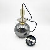  Luster na sajli VELLO 1xE27/15W/230V crna/zadimljeno bež/crna | Eponuda.com