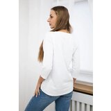 Kesi Blouse with 3D Bird white graphics | shoptok.hr