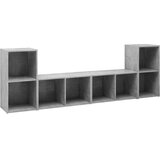 TV omarice 4 kosi betonsko sive 72x35x36,5 cm iverna plošča | Shoptok.si