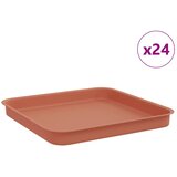  Kvadratna posuda za cvijeće 24 pcs Crvena cigla Plastika | Eponuda.ba