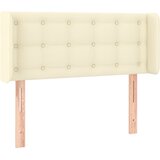  Uzglavlje s ušima krem 103x16x78/88 cm od od umjetne kože | shoptok.hr