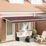  Okvir tende Rjava 400 x 200 cm Poliester s PU premazom, (5000206607) | Shoptok.si