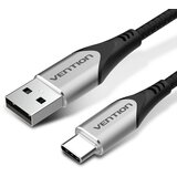 Vention Cotton Braided USB 2.0 A Male to C Male 3A Cable 1M Gray Aluminum Alloy Type Cijene