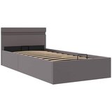  Hidraulični okvir za krevet od umjetne kože LED sivi 100x200 cm | Eponuda.ba