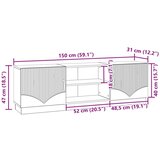 TV omarica Siva Sonoma 150 x 31 x 47 cm Inženirski les, (5000210211) | Shoptok.si