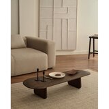Kave Home Tamno smeđi stolić za kavu od punog hrasta 64x146 cm Pirita – | shoptok.hr