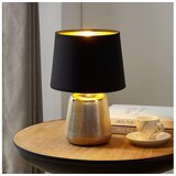 Eglo Manalba 1 stona lampa/1, e14, crna/zlatna/keramika/tkanina | Eponuda.com