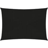 vidaXL Senčno jadro 160 g/m² črno 3x4,5 m HDPE, (20703257) | Shoptok.si