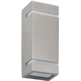 vidaXL Zunanje stenske svetilke 2 kosa 35 W srebrne pravokotne | Shoptok.si
