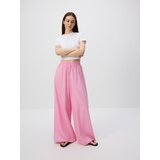 Reserved Hlače od mješavine lana - pastelnoružičasto | shoptok.hr
