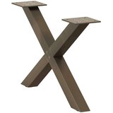  Noge kavne mize v obliki črke X 2 kosa 50x(30-31) cm jeklo, (22095341) | Shoptok.si
