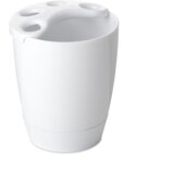 Tatay čaša za četkice za bube kristal 9x8,7x10,5cm ABS/PS bela Cene