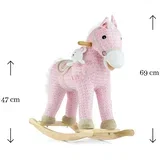 Mally konjić za ljuljanje pink