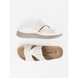 SEASTAR White comfortable flip-flops with cutouts | Shoptok.si