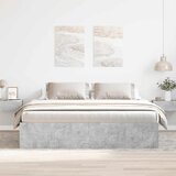  Okvir za krevet siva boja betona 200x200 cm | shoptok.hr