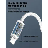 Pleteni Kabel za Punjenje i Prijenos Podataka (A-L) 25W 1M za iPhone - Bijeli LS901_L