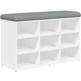 vidaXL Klop za čevlje bela 82x32x50 cm inženirski les | Shoptok.si