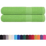 vidaXL Brisače 2 kos zelena 80x200 cm 360 gsm 100% bombaž | Shoptok.si